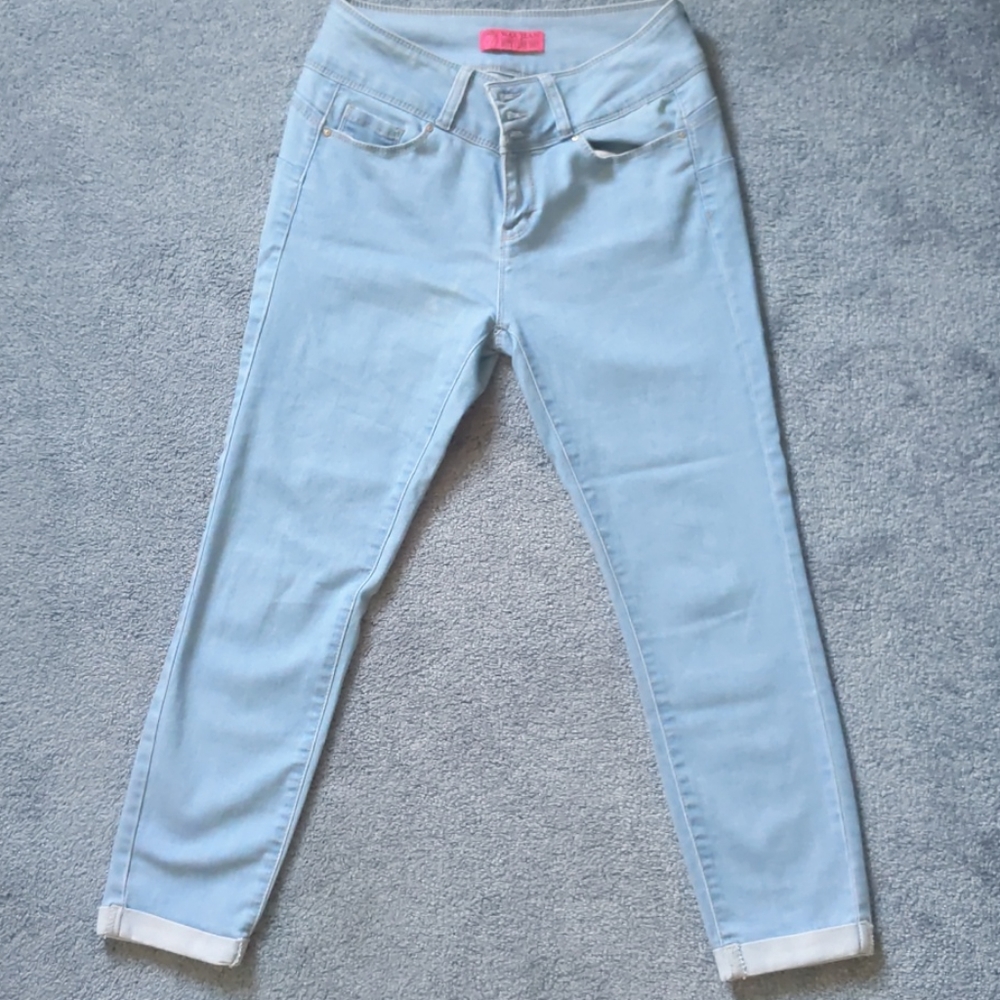 Wax Jean Rolled Cuff Cropped
